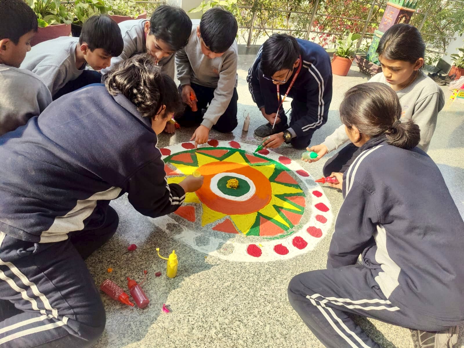 Solar System Rangoli Inter-House Rangoli Competition